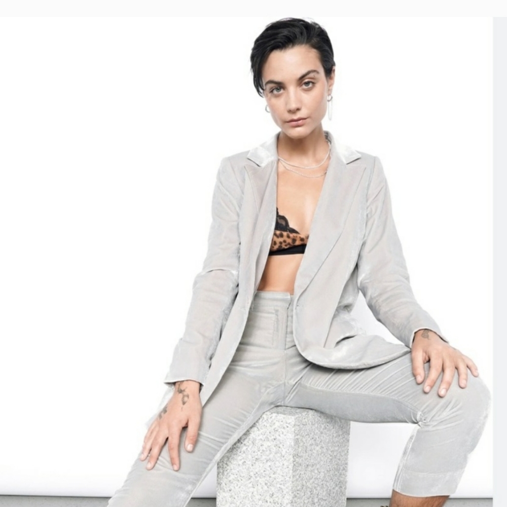 Wildfang Light Gray Blazer